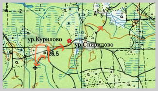Карта с указанием маршрута